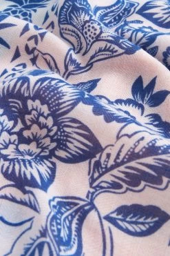 Next Blue/Orange Floral Lightweight Scarf -Fashion Women C07552s6