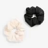 Next Black/Pink 2 Pack Textured Scrunchies -Fashion Women C07760s