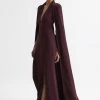 Reiss Grace Maxi Dress With Cape -Fashion Women C11 245s