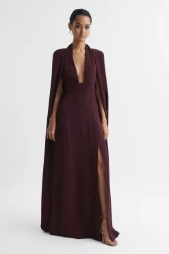 Reiss Grace Maxi Dress With Cape -Fashion Women C11245s8