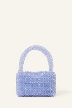 Accessorize Blue Beaded Handheld Bag