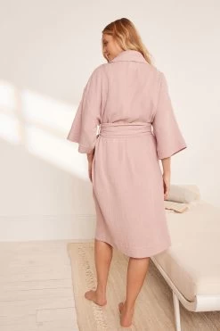 Next Lightweight Cotton Crinkle Robe -Fashion Women C14 948s3