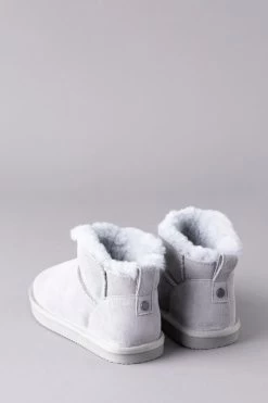 Lakeland Leather GreyLadies Sheepskin Mini Boot Slippers -Fashion Women C14423s3