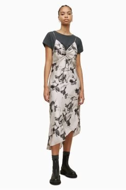AllSaints Natural Alexia Iris Dress -Fashion Women C20679s3