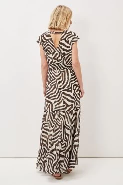 Phase Eight Zalaya Natural Multi Zebra Maxi Dress 13 Phase Eight Zalaya Natural Multi Zebra Maxi Dress -Fashion Women C21926s3