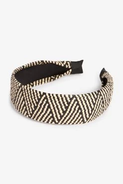Next Monochrome Raffia Structured Headband -Fashion Women C22241s4