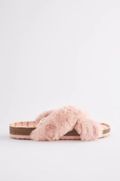 Pink Mr Fox Scion At Next Cork Crossover Slippers -Fashion Women C23946s3
