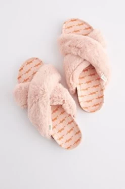 Pink Mr Fox Scion At Next Cork Crossover Slippers -Fashion Women C23946s4