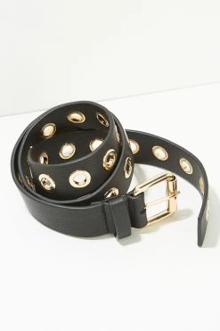 Mint Velvet Leather Eyelet Belt -Fashion Women C25036s2