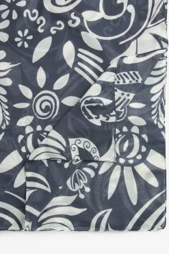 Next Navy Blue Floral Lightweight Scarf -Fashion Women C25323s4