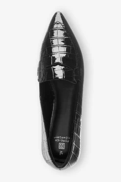Next Black Forever Comfort® Pointed Toe Loafers -Fashion Women C25427s4
