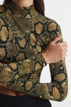 Reiss Farah Snake Print Knitted Top -Fashion Women C30 020s4