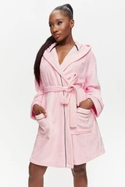 Ann Summers Pink Signature Sparkle Soft Fluffy Robe