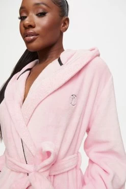 Ann Summers Pink Signature Sparkle Soft Fluffy Robe -Fashion Women C32530s3