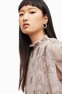 AllSaints Pink Cora Yorik Maxi Dress -Fashion Women C32813s7