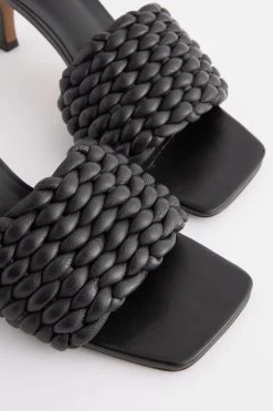 Next Signature Leather Padded Weave Mules -Fashion Women C34103s4