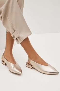 Next Forever Comfort® Leather Flat Slingbacks