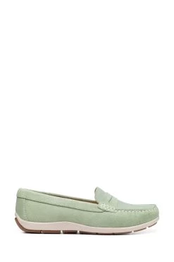 Hotter Green Drift Penny Loafers