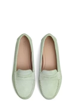 Hotter Green Drift Penny Loafers -Fashion Women C39880s3