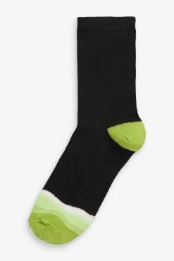 Next Black/Ombre Ankle Socks 5 Pack -Fashion Women C42183s4