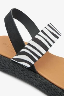 Next Forever Comfort® Leather Elastic Strap Wedge Sandals -Fashion Women C42967s6