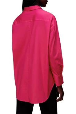 Whistles Oversized Pink Shirt -Fashion Women C44288s3