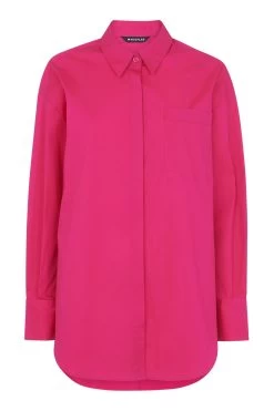 Whistles Oversized Pink Shirt -Fashion Women C44288s4