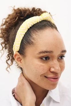 Next Yellow Aztec Structured Hairband