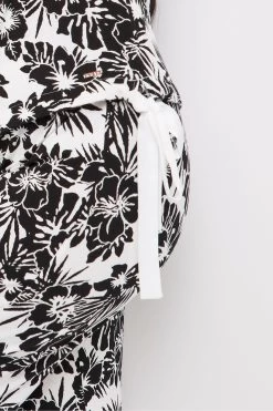 Figleaves Camelia Rouche Black Side Top And Joggers Set -Fashion Women C45718s4