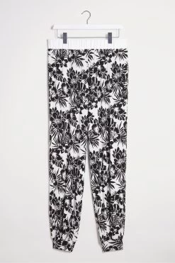 Figleaves Camelia Rouche Black Side Top And Joggers Set -Fashion Women C45718s6