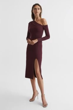Reiss Lissy Knitted Bodycon Midi Dress