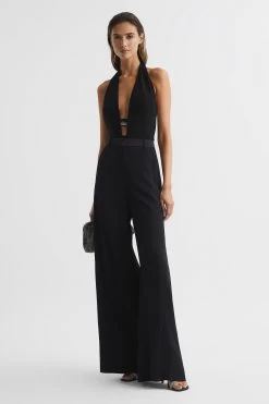 Reiss Sienna Extreme Split Wide Leg Trousers