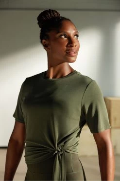 Next Active Yoga Tie Side T-Shirt -Fashion Women C49 373s5