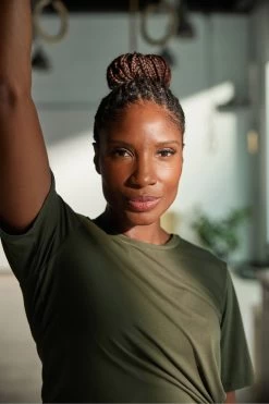 Next Active Yoga Tie Side T-Shirt -Fashion Women C49 373s6