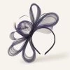Accessorize Blue Sofia Crin Bow Sinamay Band Fascinator Hats -Fashion Women C52094s