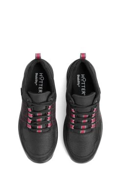 Hotter Rocky GTX Black Lace Up Shoes -Fashion Women C56101s4