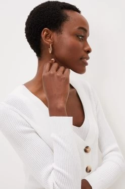 Phase Eight White Caryl Ribbed Cardigan -Fashion Women C59899s5