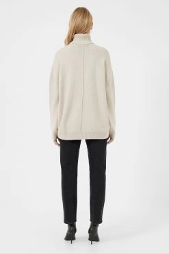 French Connection Brown Babysoft Roll Neck Jumper -Fashion Women C61505s3