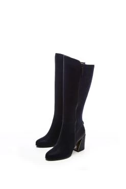 Moda In Pelle Long Boots With Block Heel And Side Zip -Fashion Women C62264s2