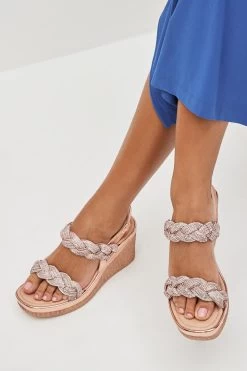 Next Forever Comfort® Bling Plait Wedges