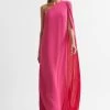 Reiss Nina Cape One Shoulder Maxi Dress -Fashion Women C67 293s