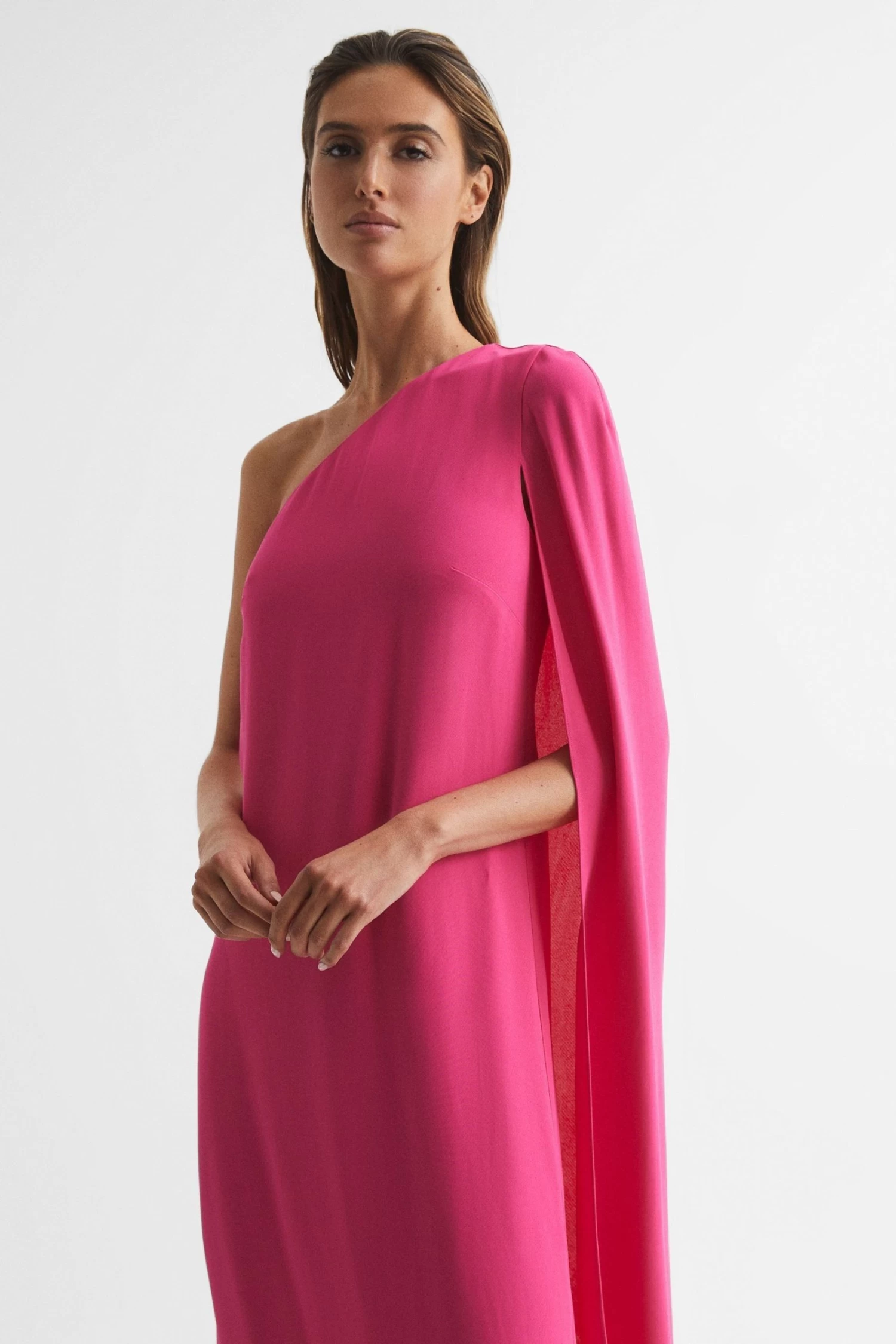 Reiss Nina Cape One Shoulder Maxi Dress 5 Reiss Nina Cape One Shoulder Maxi Dress - Image 3