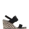 Jones Bootmaker Amerie Black Wedge Sandals -Fashion Women C68270s