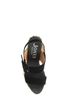 Jones Bootmaker Amerie Black Wedge Sandals -Fashion Women C68270s4