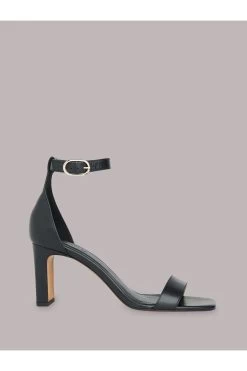 Whistles Lena Black Heeled Sandals -Fashion Women C69155s3