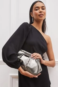 Next Metallic Frame Clutch Bag