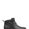 Hotter Kingsley Wide Fit Black Zip Fastening Boots -Fashion Women C71500s