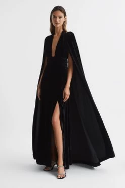 Reiss Gracie Velvet Maxi Dress