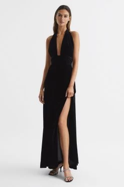 Reiss Gracie Velvet Maxi Dress -Fashion Women C73484s4