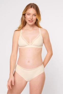 Sloggi GO Ribbed Hipster Brown Briefs 2 Pack -Fashion Women C74609s3